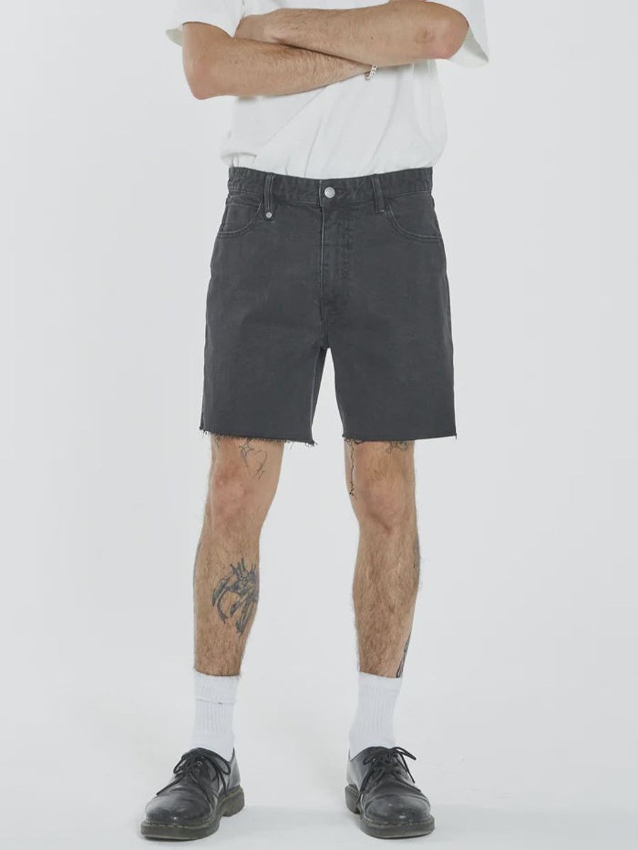 Men THRILLS Shorts | Mandude Denim Short-Aged Black