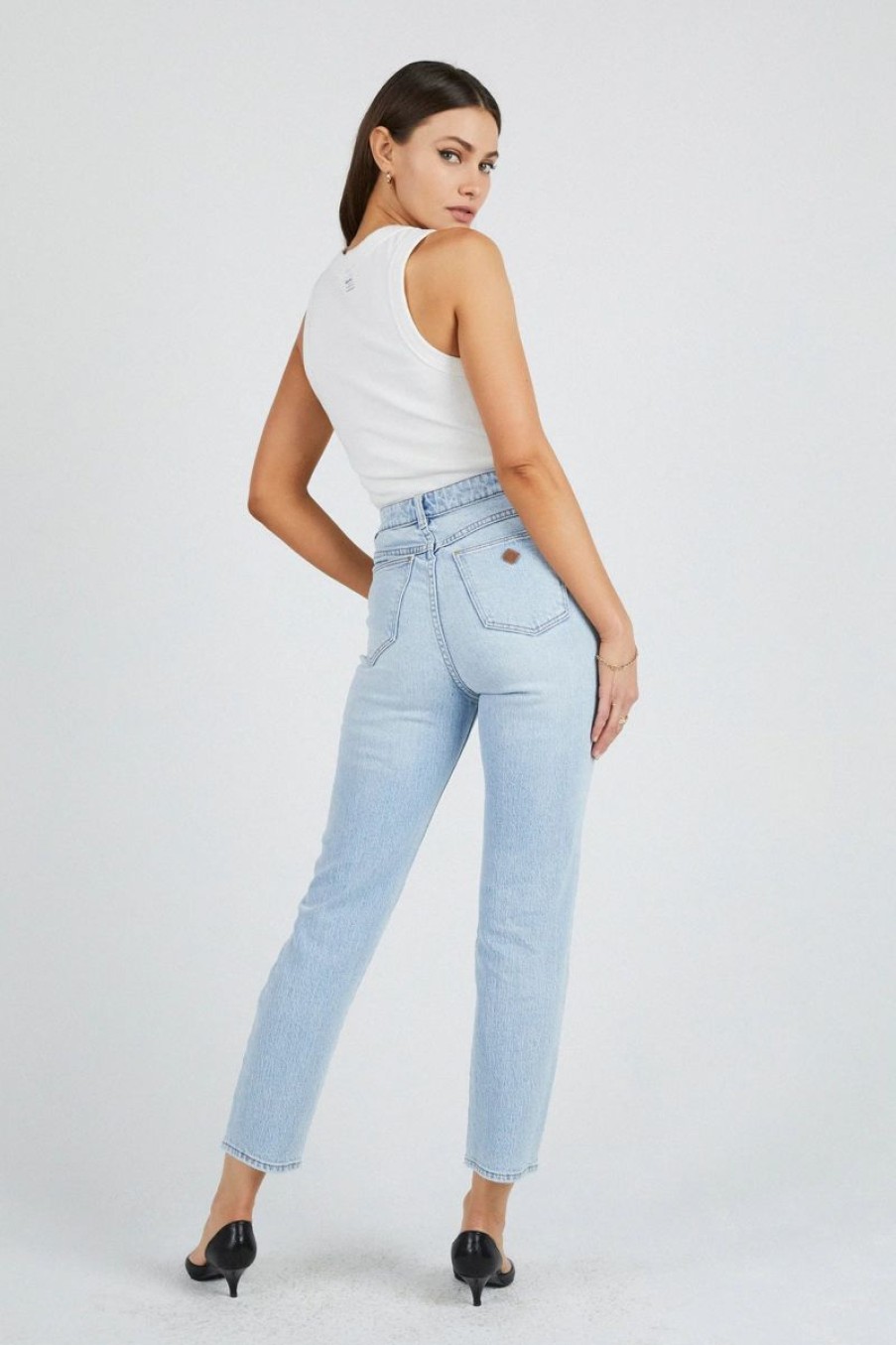 Women ABrand Jeans | Abrand High Slim Jean-Beronna Recycled-Light Blue