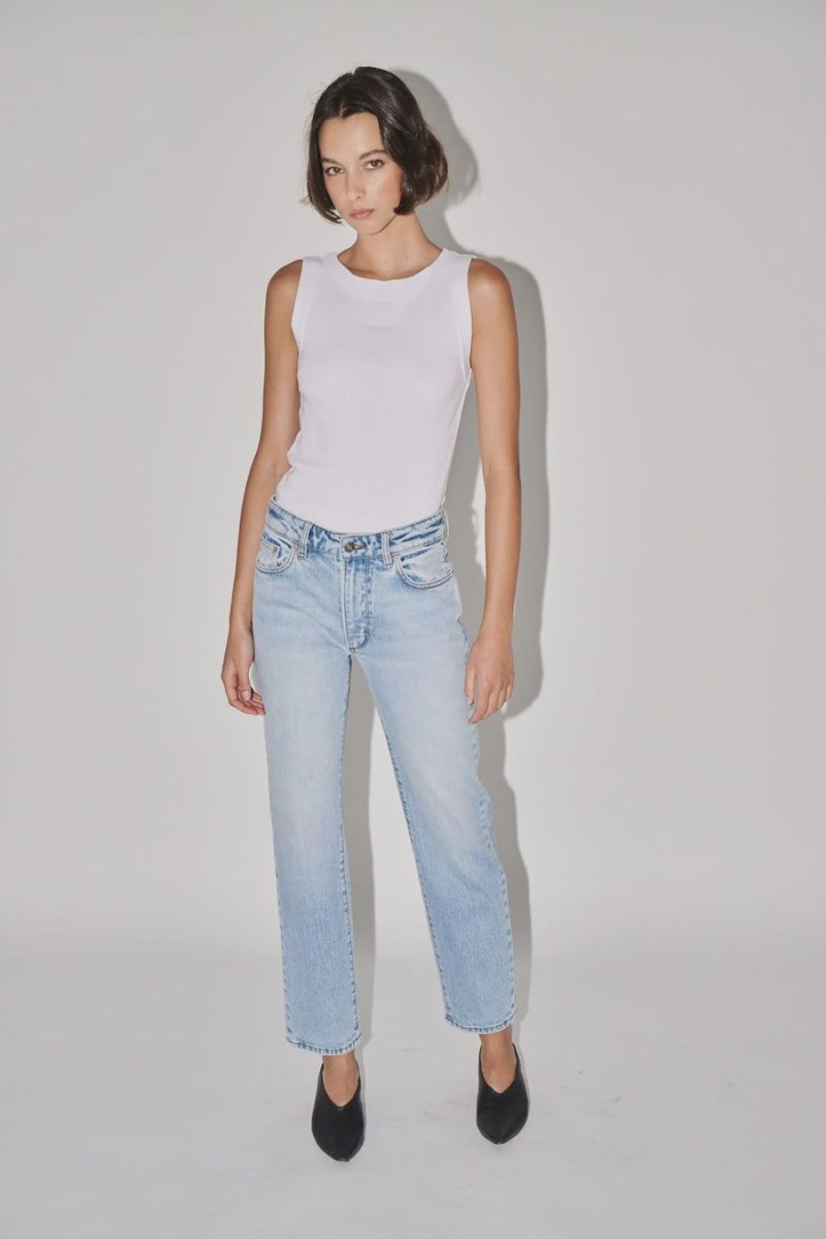 Women Neuw Denim Jeans | Neuw Denim Mica Straight Jean-Pasadena-Light Vintage Indigo