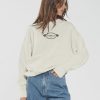 Women THRILLS Jumpers | From The Beginning Slouch Crew-Heritage White