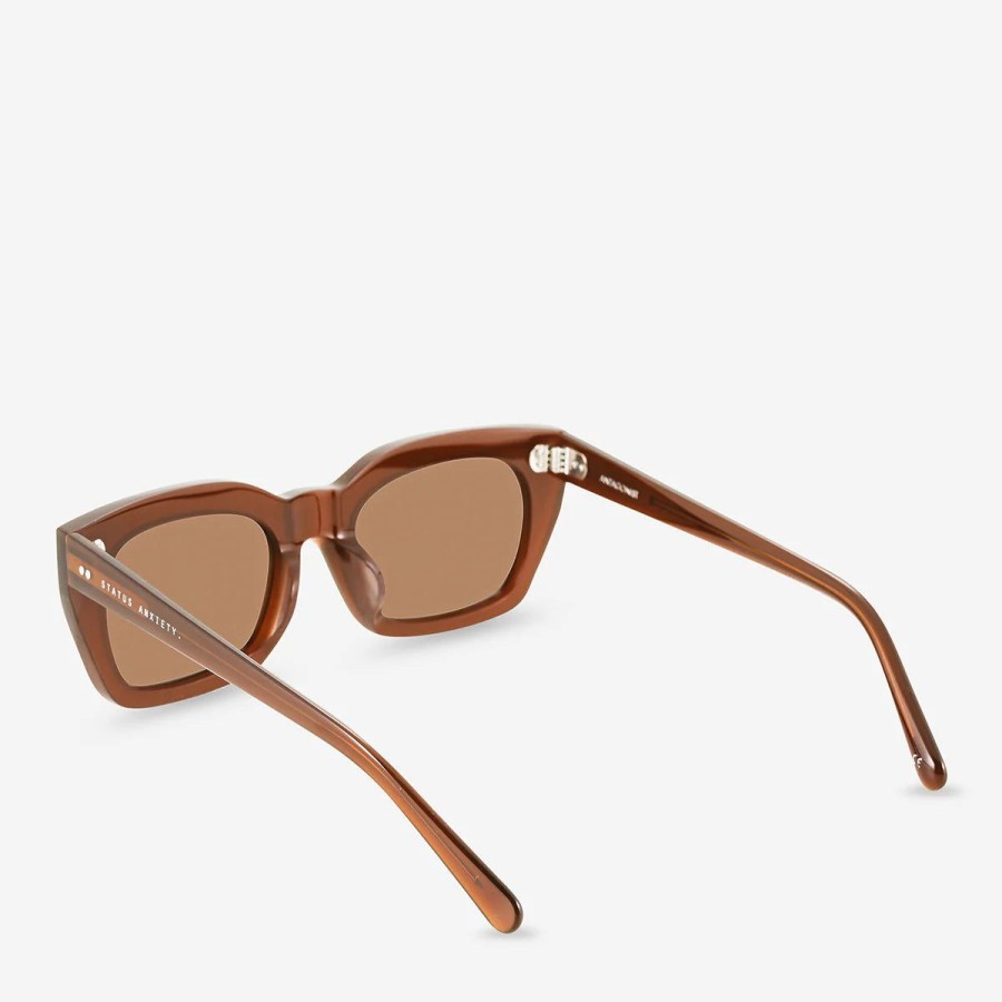 Women Status Anxiety Sunglasses | Status Anxiety Antagonist Sunglasses- Brown