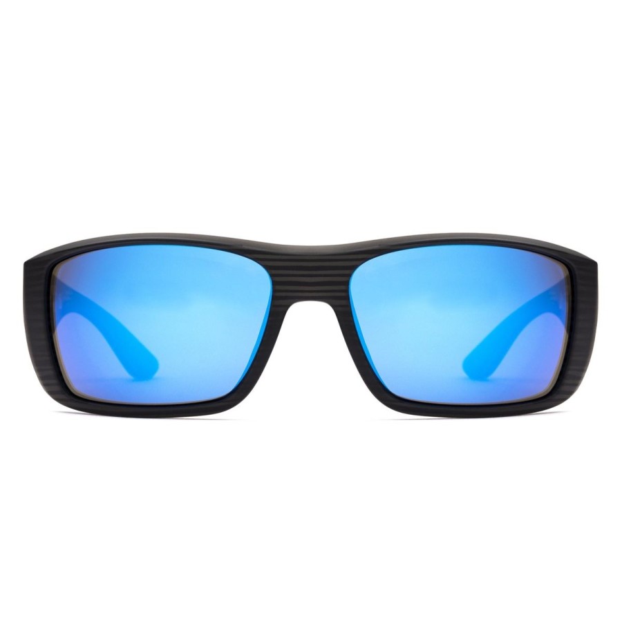 Women Otis Sunglasses | Otis Coastin Sunglasses-Black Woodland Matte/L.I.T Polarised Mirror Blue