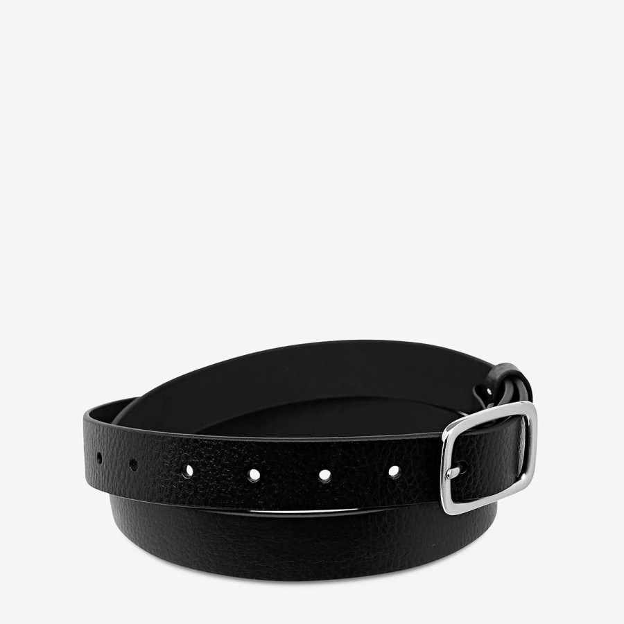 Women Status Anxiety Belts | Status Anxiety Nobody'S Fault Belt-Black/Silver