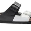 Footwear Birkenstock Arizona | Birkenstock Arizona Birko Flor-Split Black/White Regular