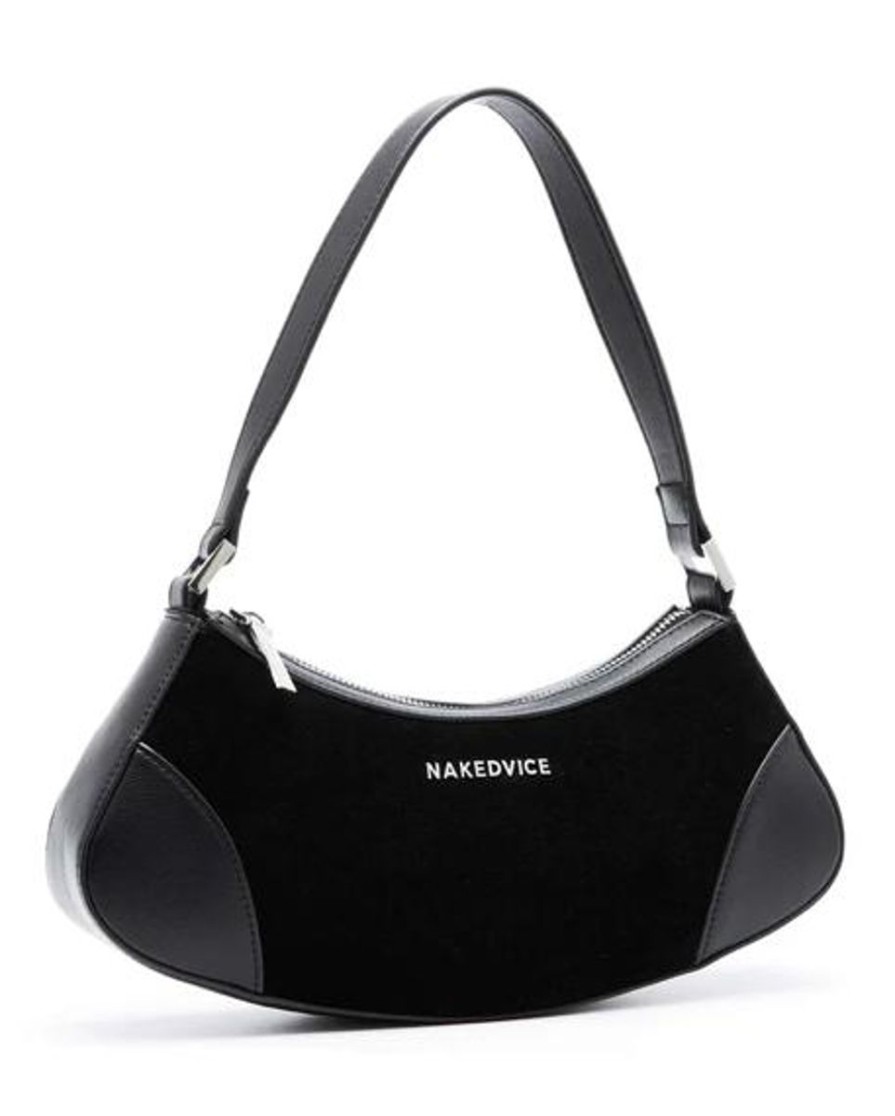 Women Nakedvice Bags | Nakedvice The Reggie Bag-Black/Silver