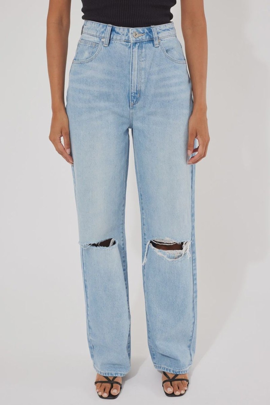 Women ABrand Jeans | A Carrie Jean-Jenny Blue Rip