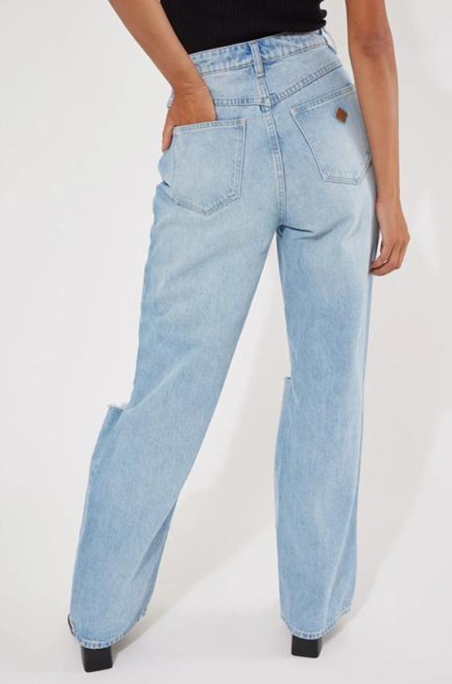 Women ABrand Jeans | A Carrie Jean-Jenny Blue Rip