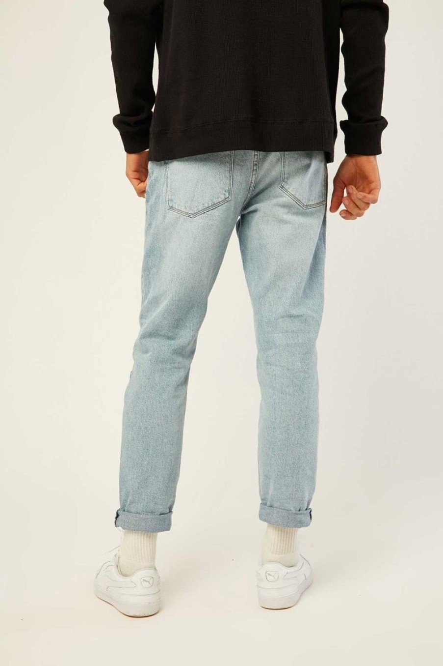 Men ABrand Jeans | A Dropped Slim Turn Up-Punk