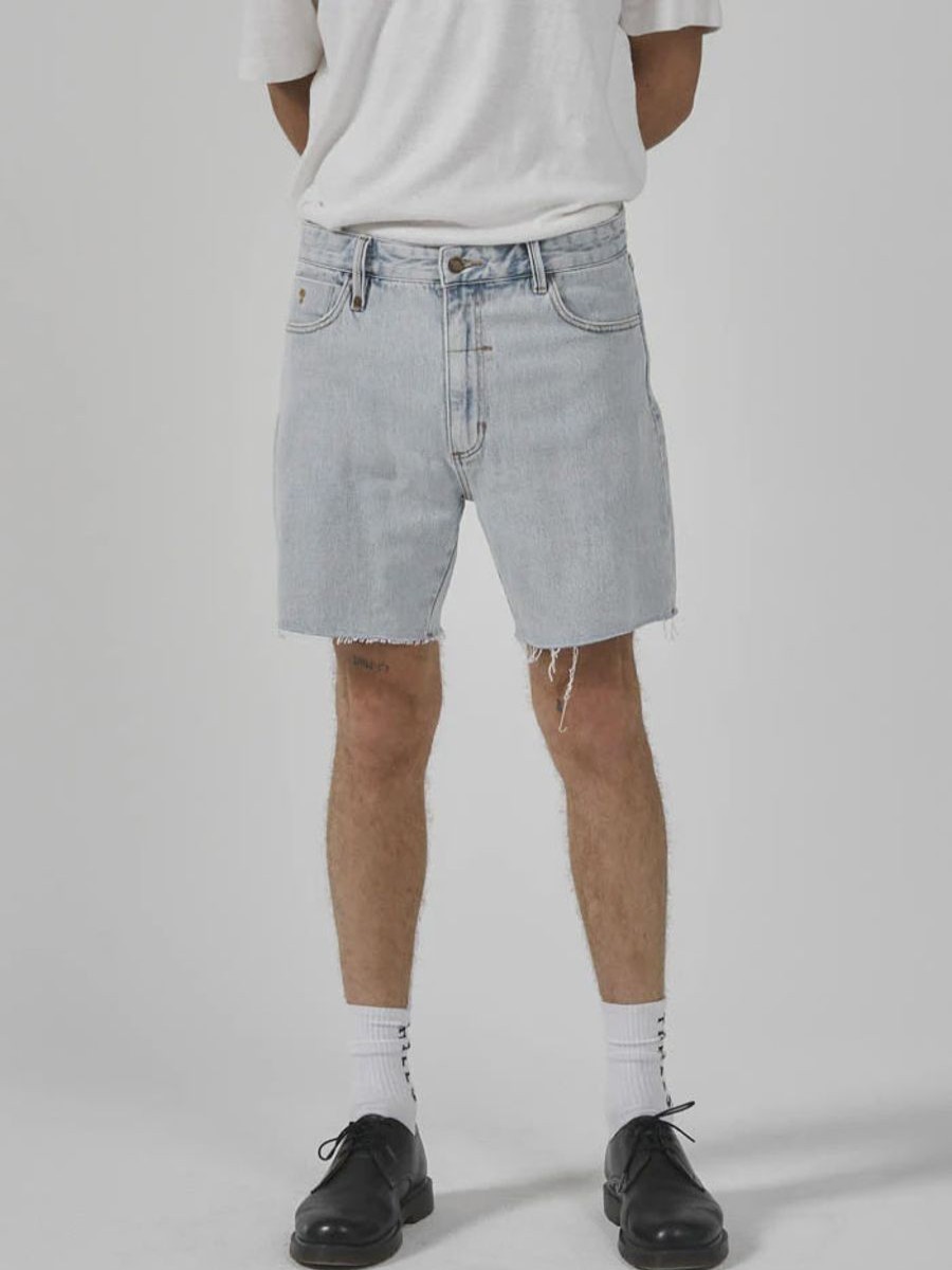 Men THRILLS Shorts | Mandude Denim Short-Faded Generation Blue