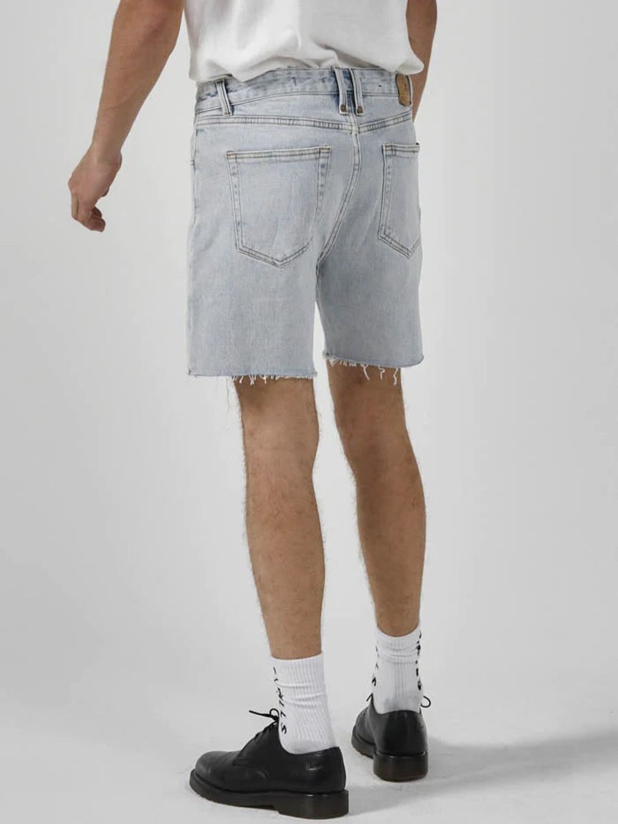 Men THRILLS Shorts | Mandude Denim Short-Faded Generation Blue