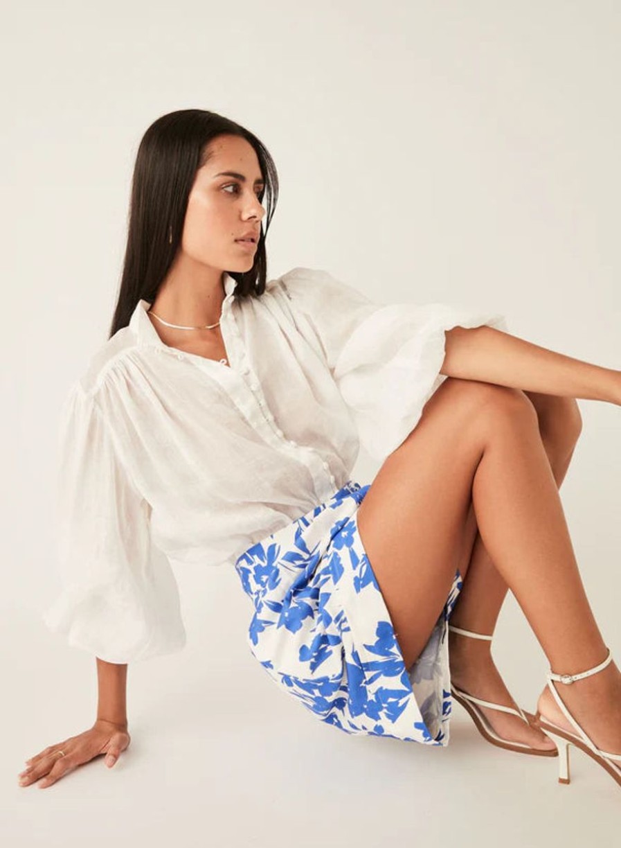 Women Esmaeé Shirts And Blouses | Esmaee Palms Blouse-White