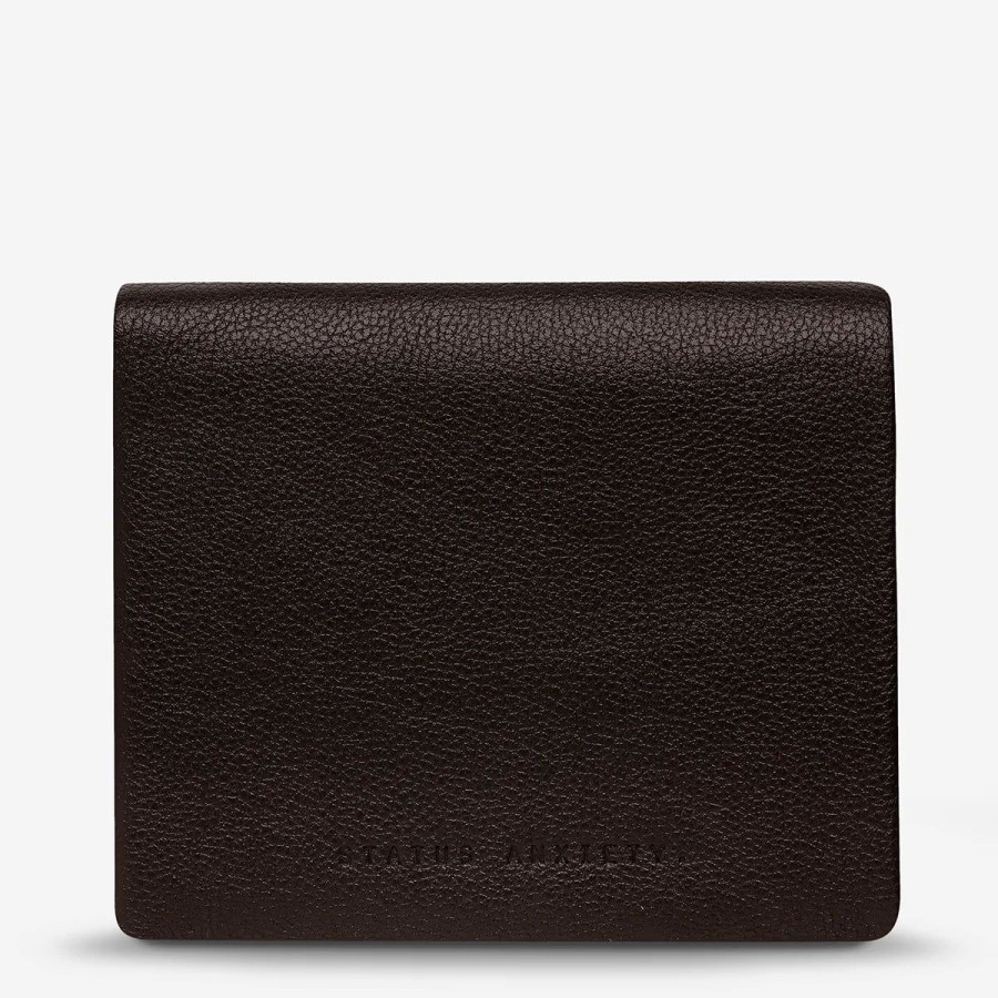 Men Status Anxiety Wallets | Status Anxiety Nathaniel Wallet-Chocolate