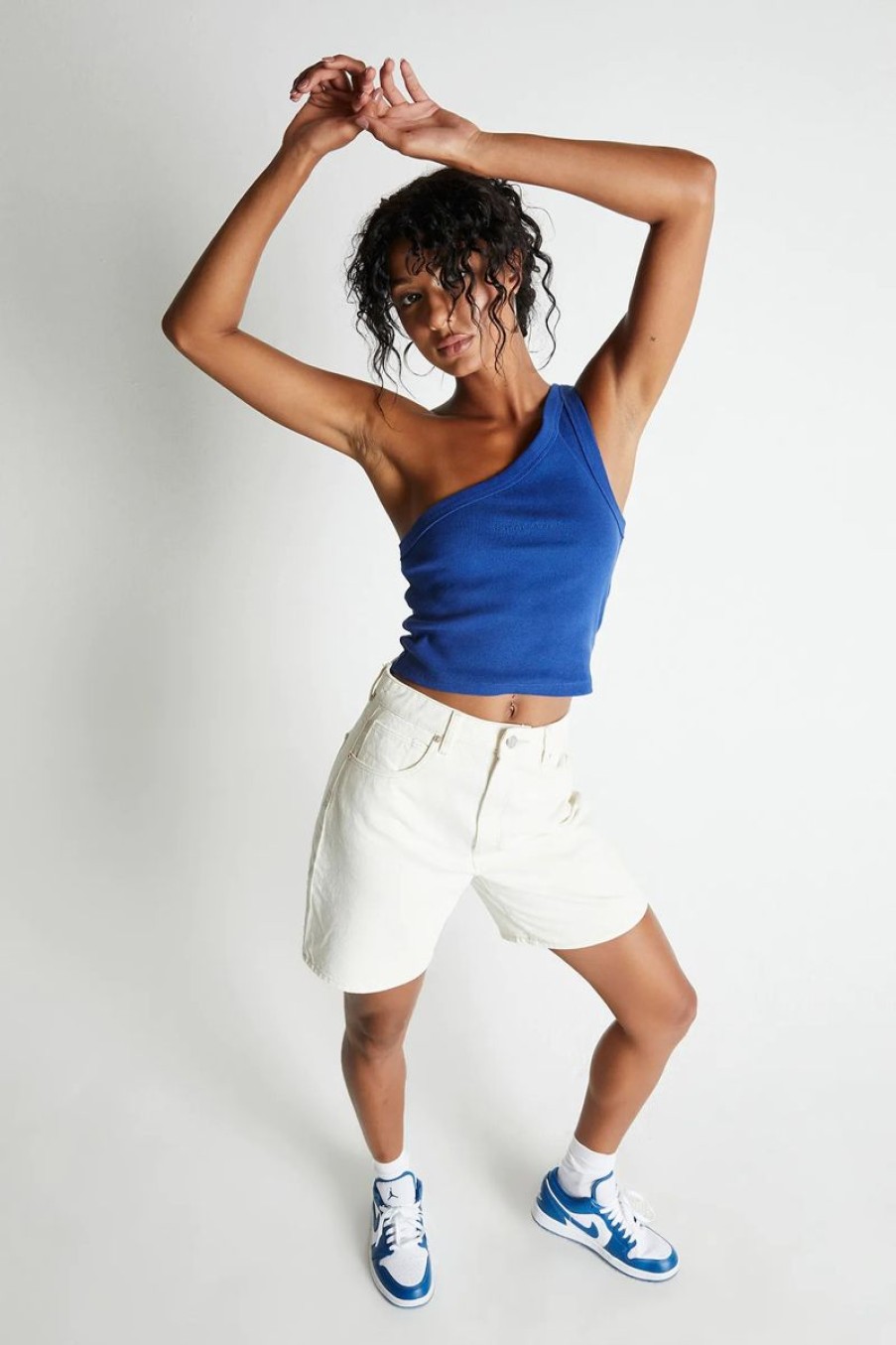 Women ABrand Denim Shorts | A Carrie Short-Stone White