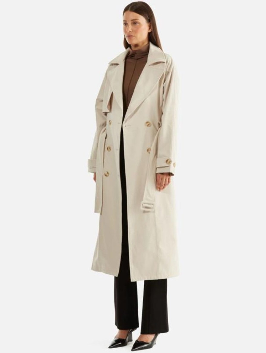 Women Ena Pelly Jackets, Coats & Blazers | Ena Pelly Carrie Trench Coat-Birch