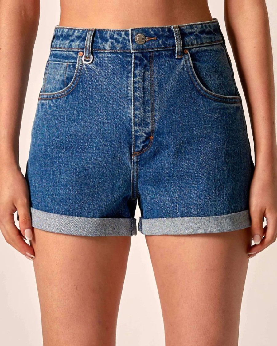 Women Neuw Denim Denim Shorts | Lola Short-Orbital-Mid Indigo