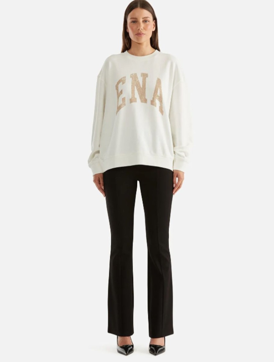 Women Ena Pelly Jumpers | Ena Pelly Lilly Oversized Sweater College-Vintage White