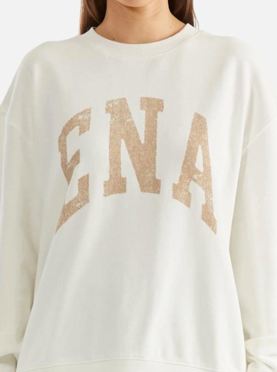 Women Ena Pelly Jumpers | Ena Pelly Lilly Oversized Sweater College-Vintage White