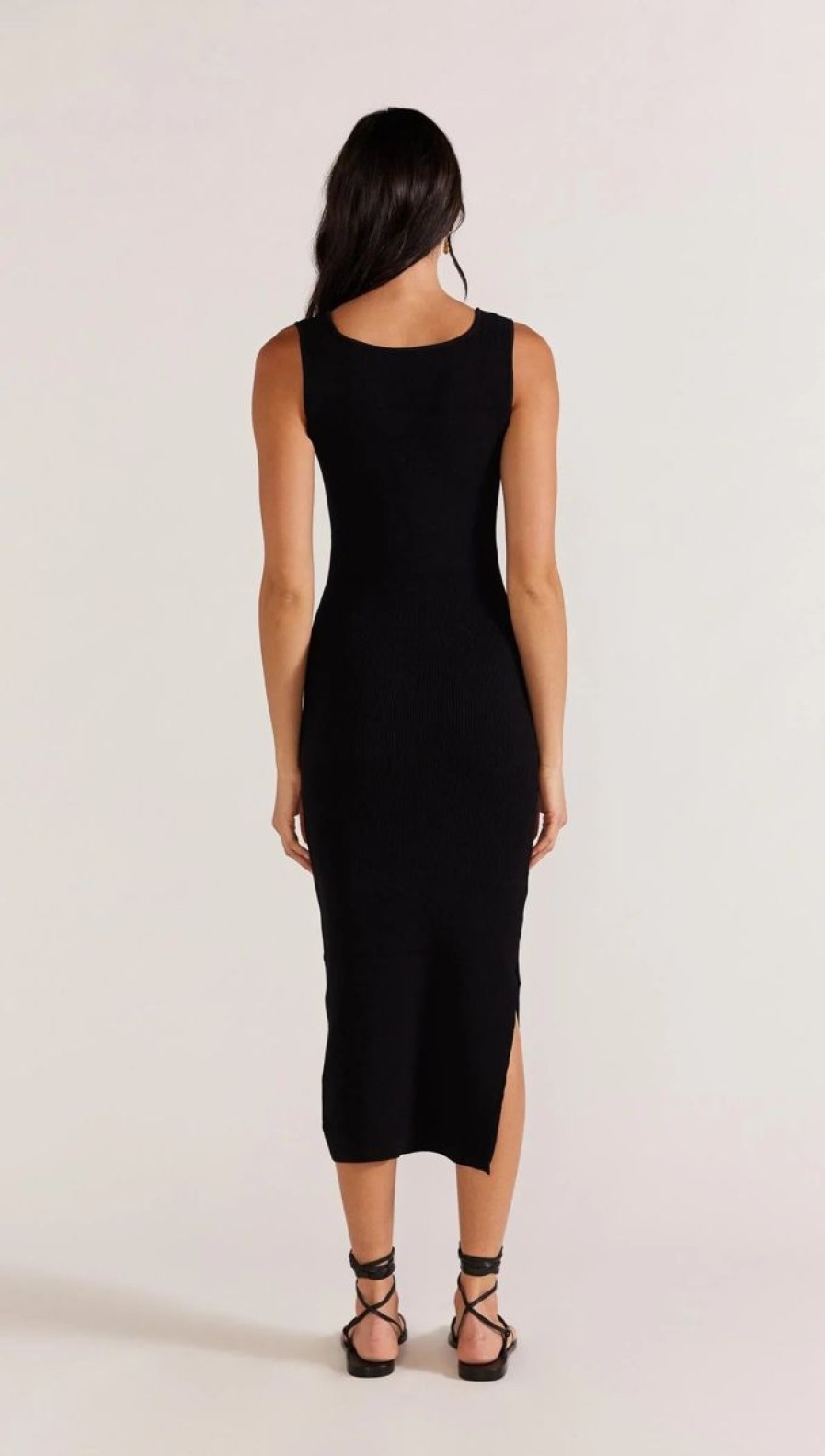 Women Staple the Label Dresses | Staple The Label Lexie Reversible Midi Dress- Black