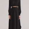 Women Staple the Label Skirts | Monique Cupro Midi Skirt-Black