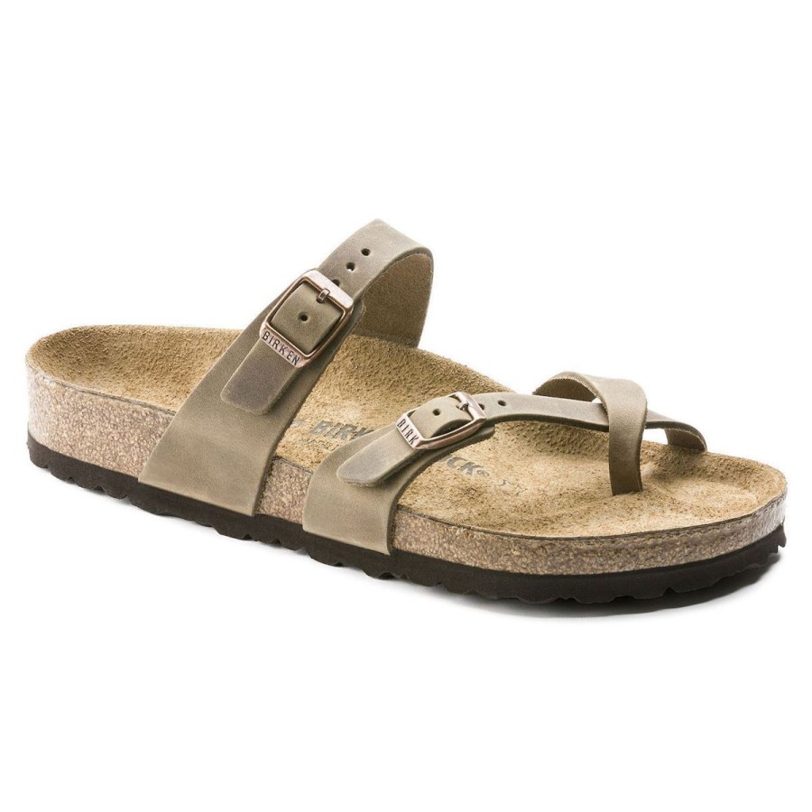 Footwear Birkenstock Mayari | Birkenstock Mayari-Tabacco Brown Oiled Leather Regular