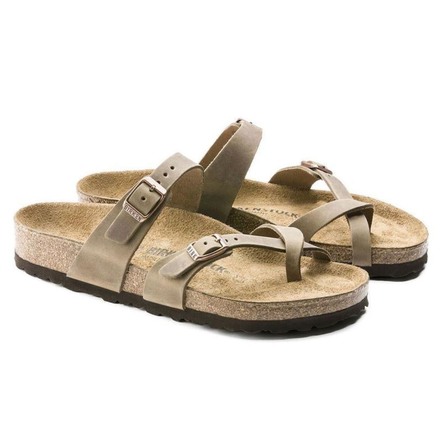 Footwear Birkenstock Mayari | Birkenstock Mayari-Tabacco Brown Oiled Leather Regular