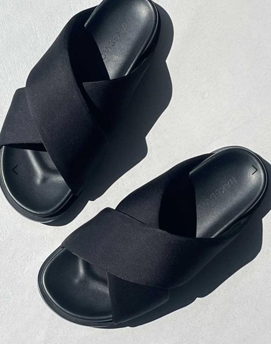 Footwear Nakedvice | Nakedvice The Bode Sandal- Black