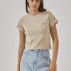 Women THRILLS Tees | Thrills Superior Mini Tee- Sandstone