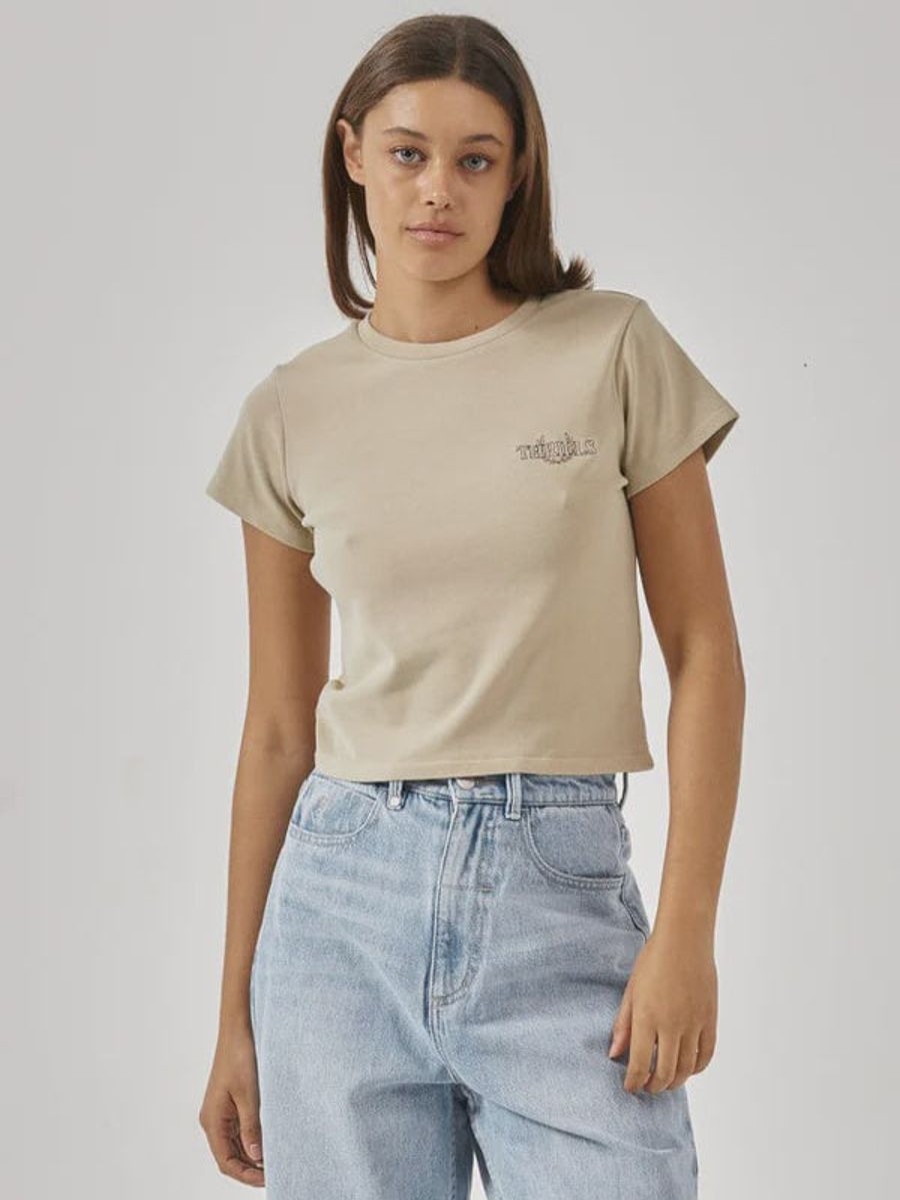 Women THRILLS Tees | Thrills Superior Mini Tee- Sandstone