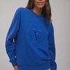 Women ABrand Jumpers | A 90S Sweat Collegiate Crest-Astral Blue