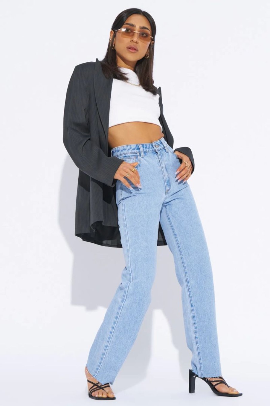 Women ABrand Jeans | Abrand 94 High Straight Petite-Walkaway