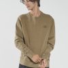 Men THRILLS Jumpers | Palm Oval Embro Oversize Crew-Elmwood