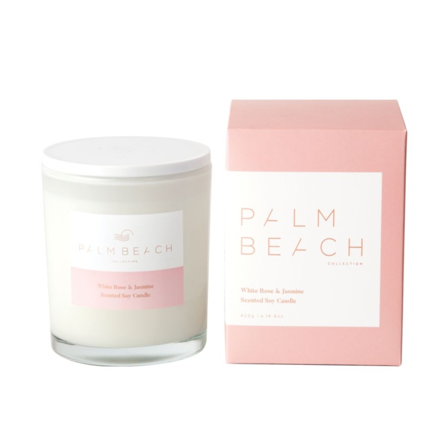 Lifestyle Palm Beach | 420G Standard Candle-White Rose & Jasmine