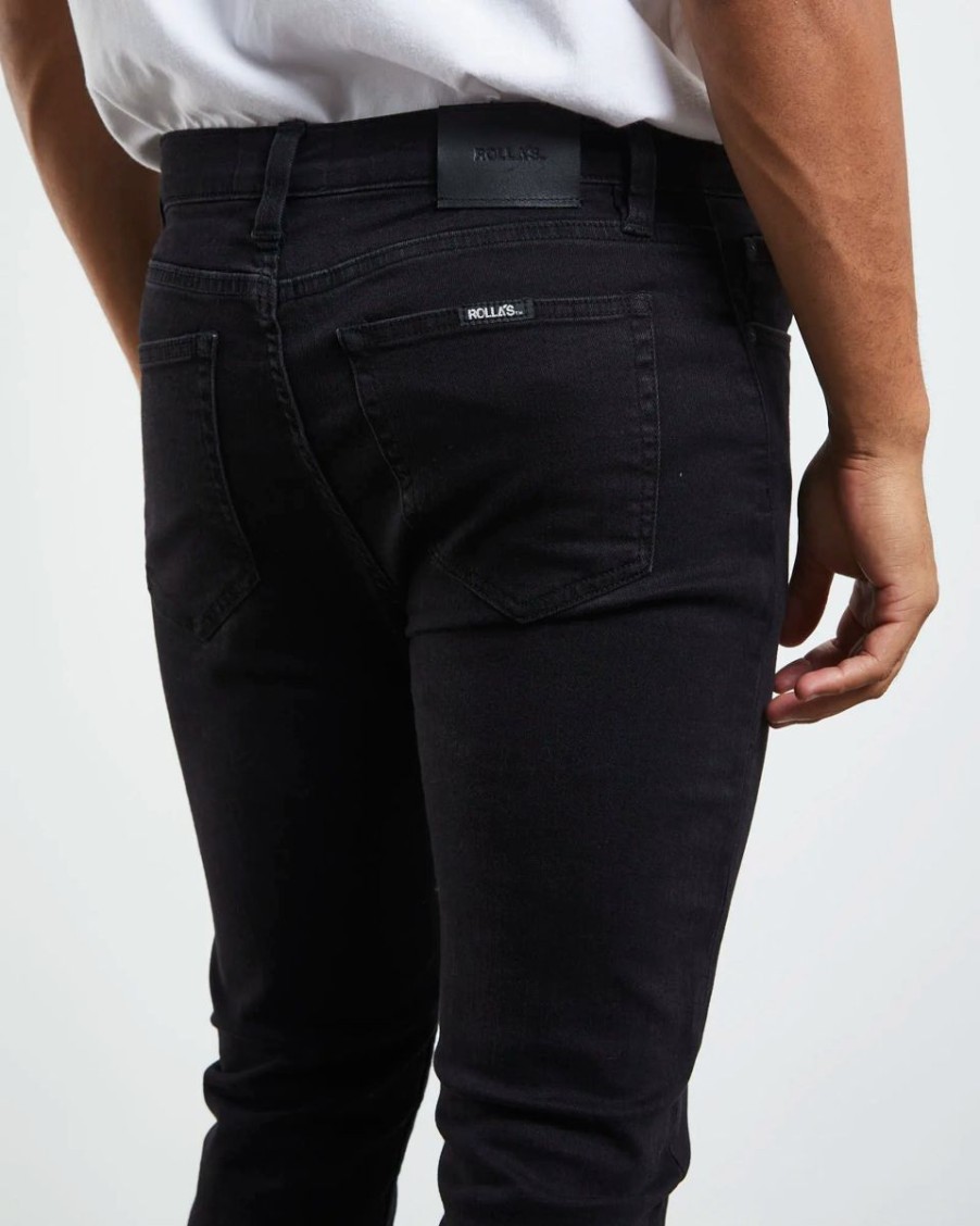 Men Rollas Jeans | Stinger Jean-Black Gold