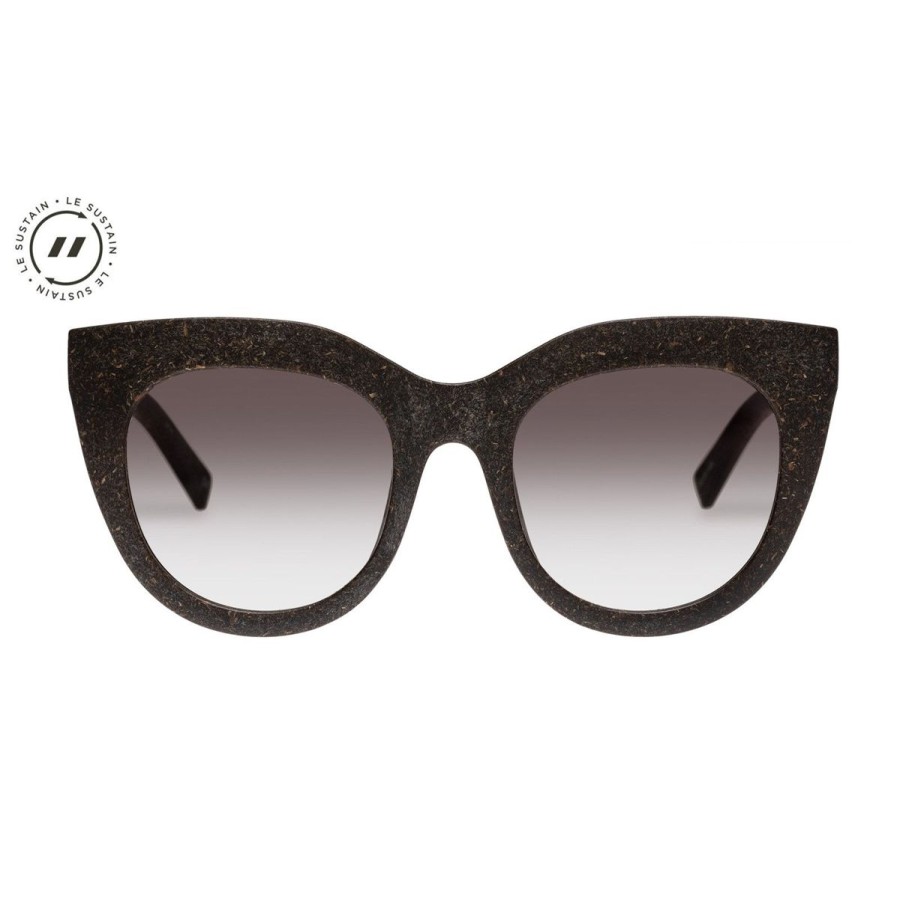 Women Le Specs Sunglasses | Air Grass- Midnight Grass