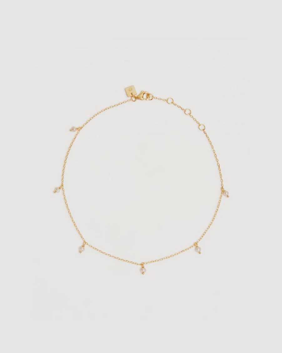 Women By Charlotte Jewellery | By Charlotte Peace Anklet-18K Gold Vermeil