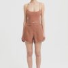 Women Nude Lucy Tops | Ixia Rib Bodysuit-Terracotta