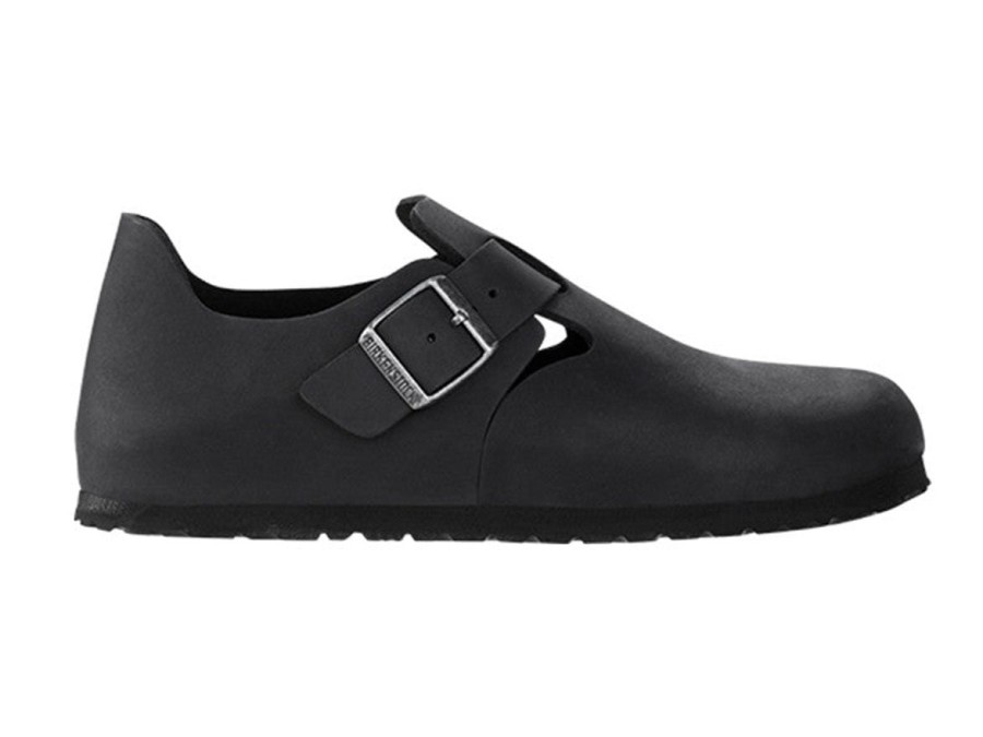 Footwear Birkenstock London | Birkenstock London-Black Oiled Leather Narrow