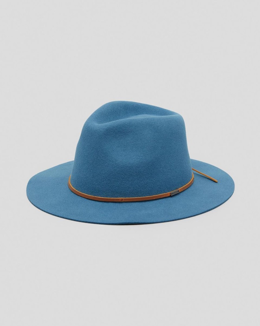 Women Brixton Hats | Wesley Fedora Indie Teal