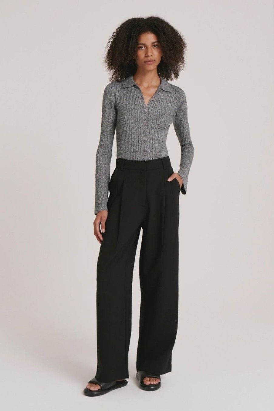 Women Nude Lucy Pants | Nude Lucy Manon Tailored Pant-Black