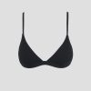 Women Rhythm Swimwear | Rhythm Isla Rib Eco Bralette Top-Black