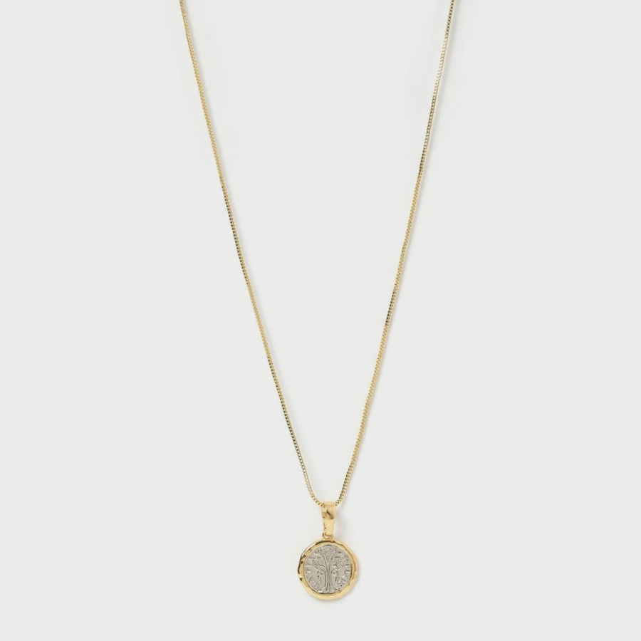 Women Arms Of Eve Jewellery | Arms Of Eve Piccolo Two Tone Charm Necklace