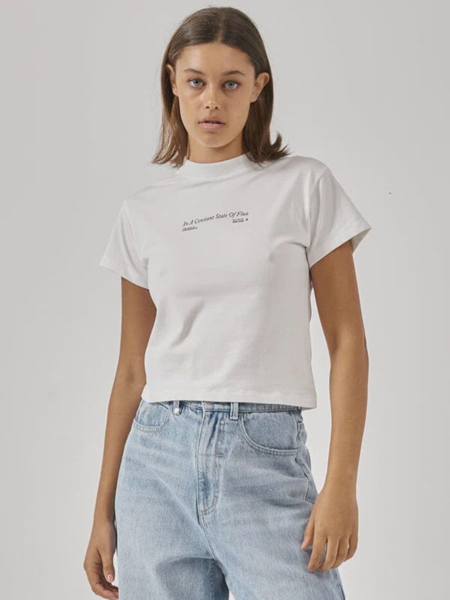 Women THRILLS Tees | Thrills Constant State Of Flux Mini Tee- Powder