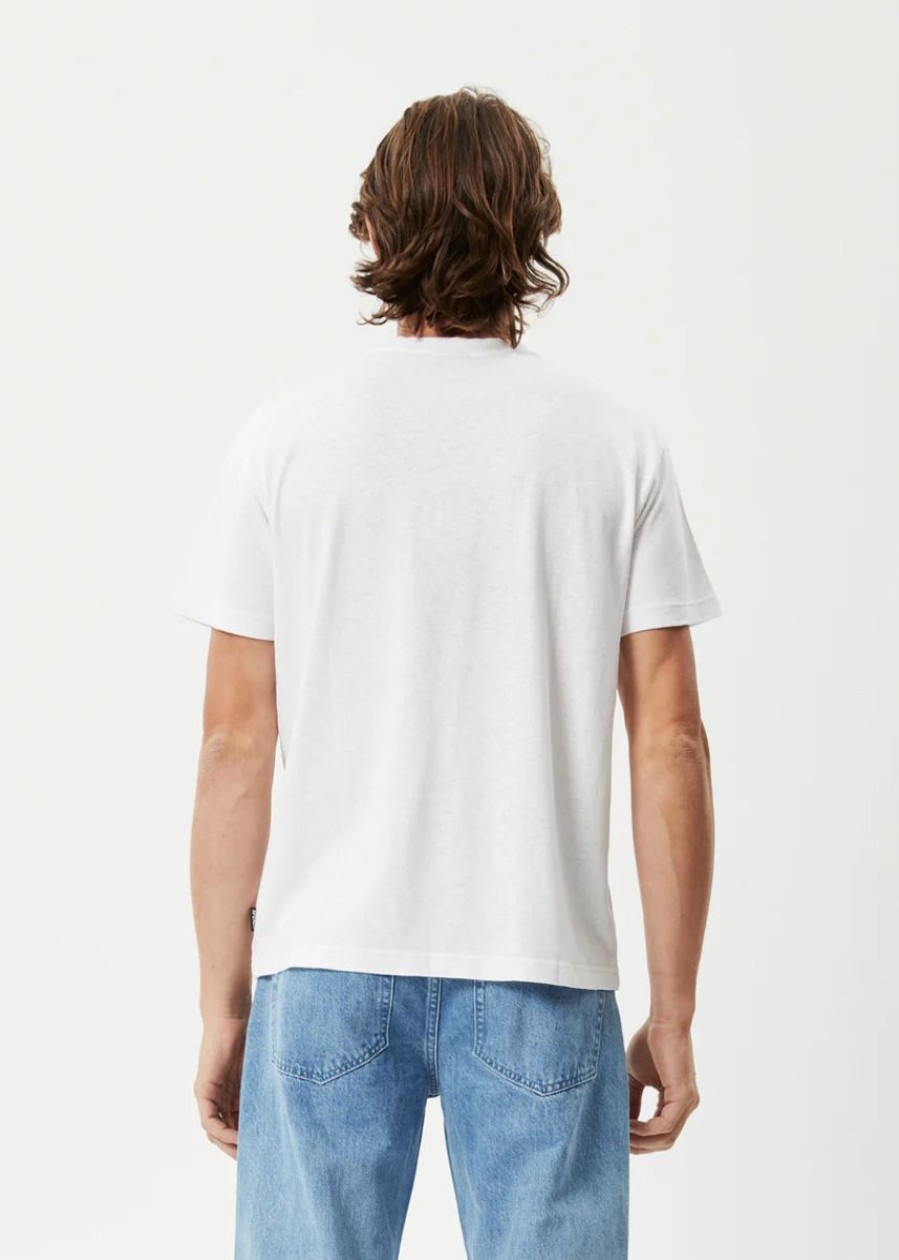 Men Afends Tees | Thc Hemp Slim Fit Tee- White