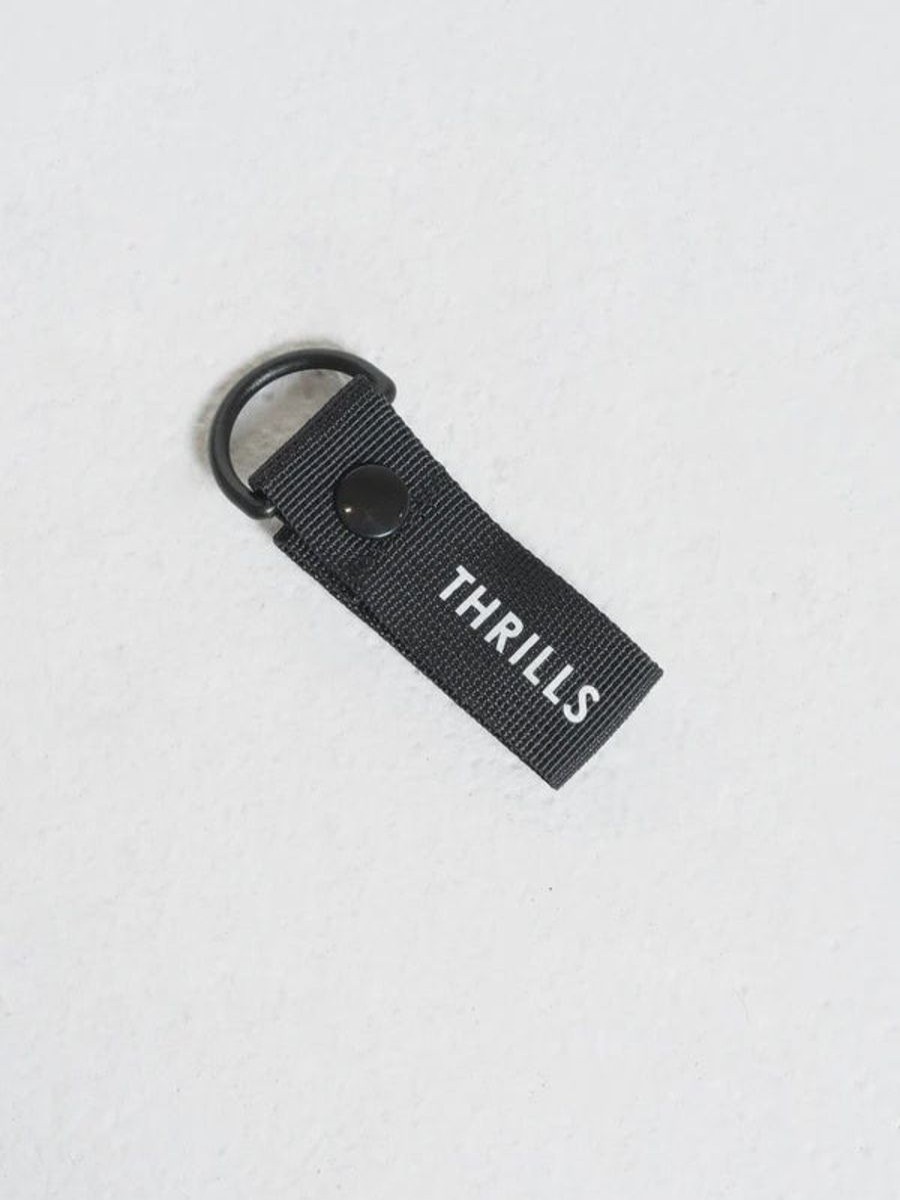 Women THRILLS Stationery | Thrills Woven Taping Keychain- Black