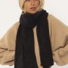 Women Amuse Society Scarves | Joan Knit Scarf-Black