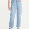 Women Levis Jeans | Ribcage Straight Ankle-Samba Done Length 29