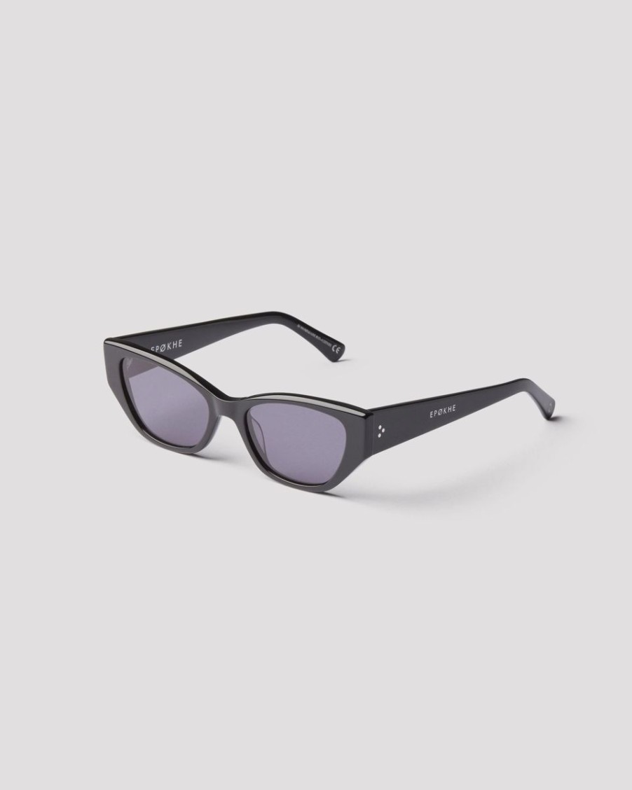 Women Epokhe Sunglasses | Epokhe Reprise Sunglasses- Black Polished/Black