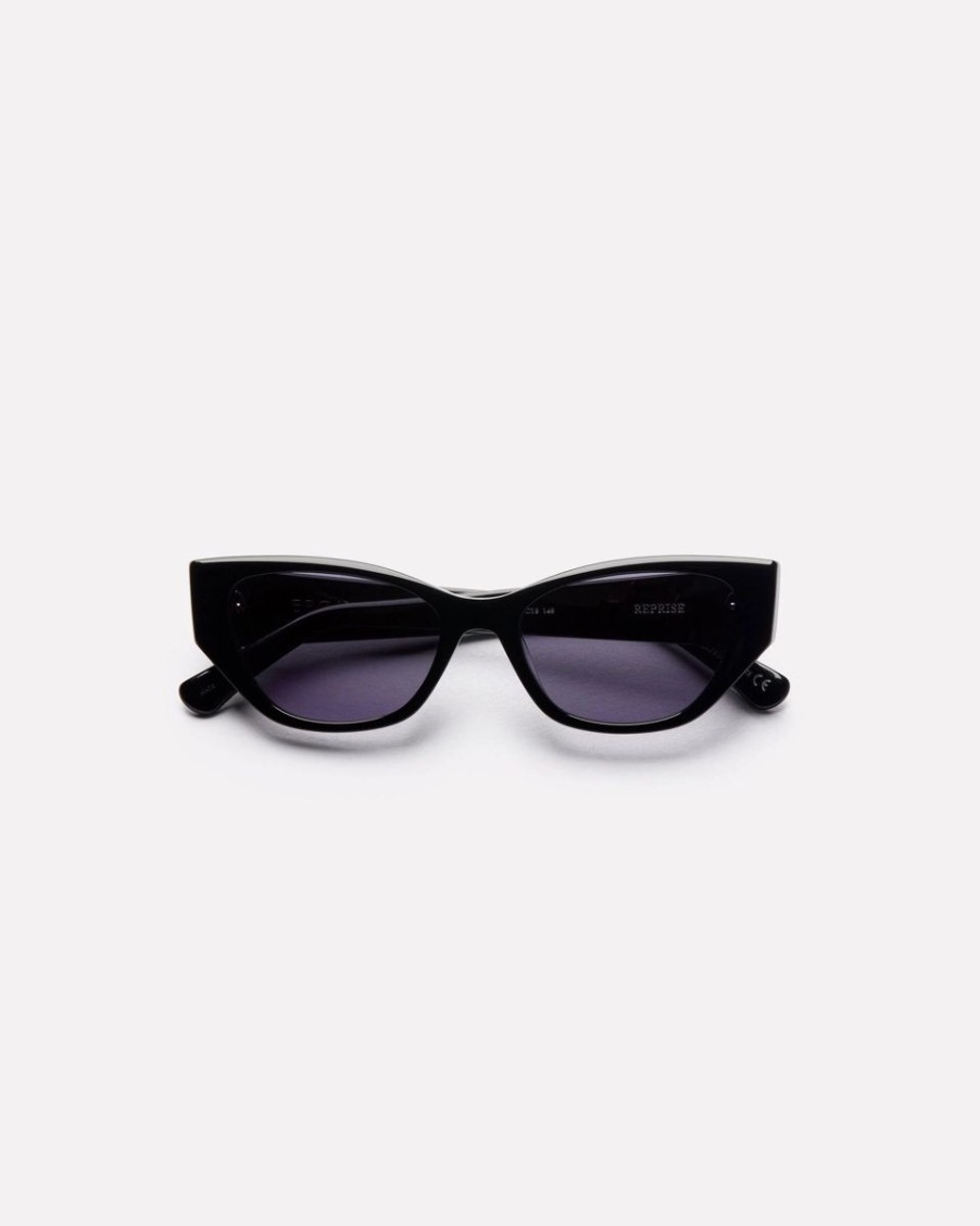 Women Epokhe Sunglasses | Epokhe Reprise Sunglasses- Black Polished/Black