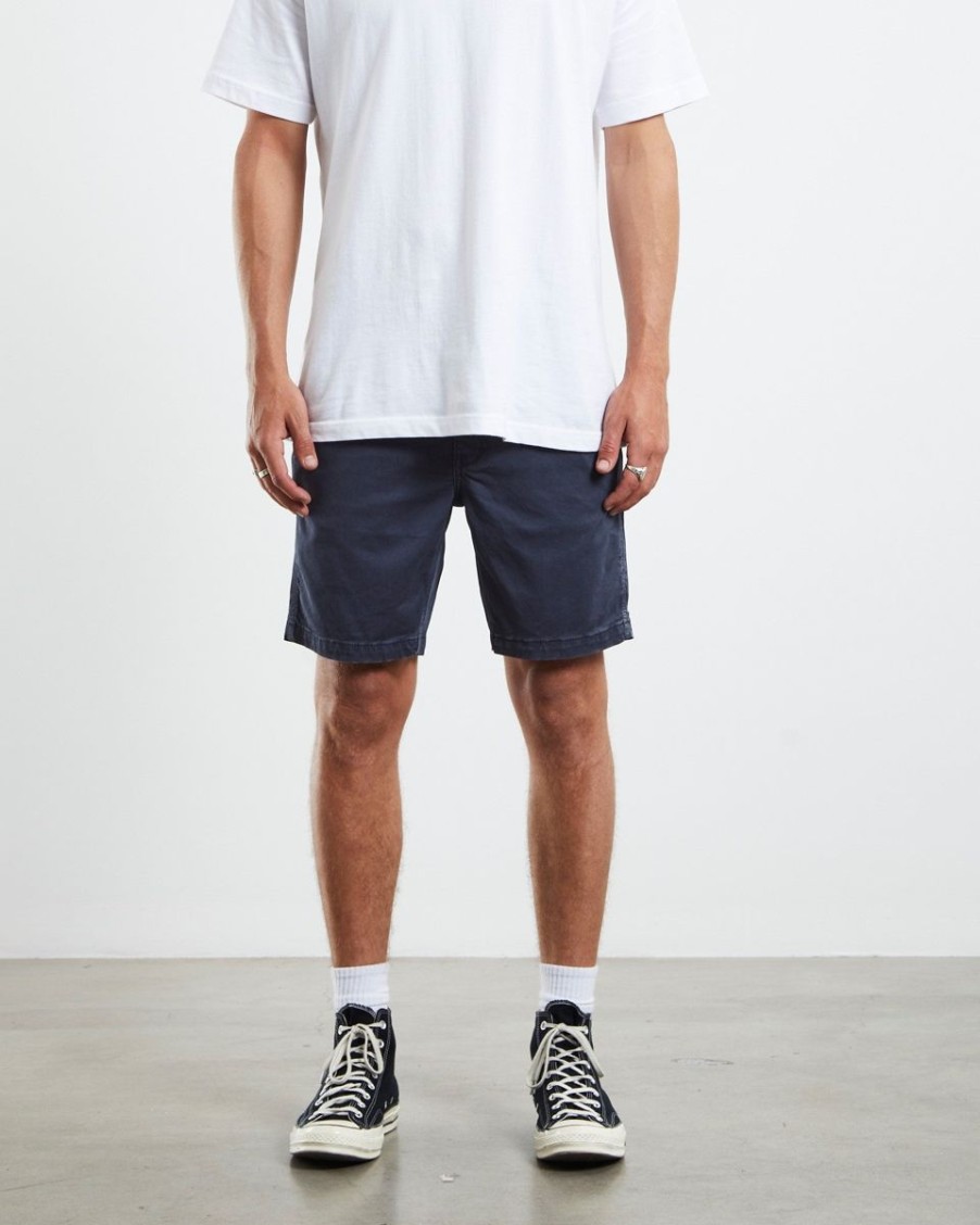 Men Neuw Denim Denim Shorts | Neuw Denim Cody Workwear Short-Steel Blue