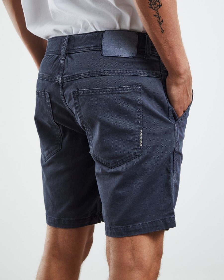 Men Neuw Denim Denim Shorts | Neuw Denim Cody Workwear Short-Steel Blue